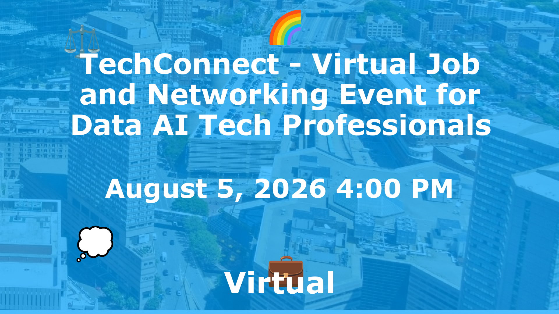 TechConnect - Virtual Job and Networking Event for Data AI Tech Professionals event image